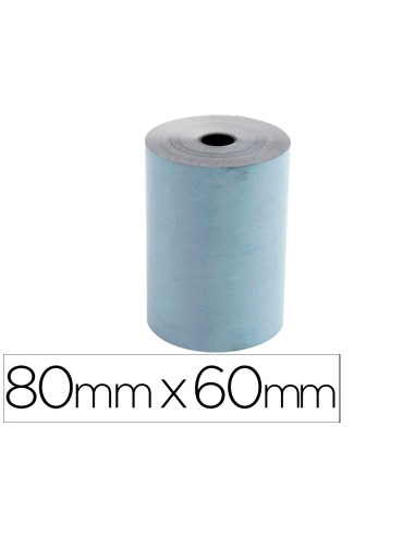 Rollo sumadora exacompta safe contact termico 80 mm x 60 mm 52 g m2