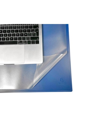 Vade sobremesa exacompta clean safe polipropileno azul 585x385 mm