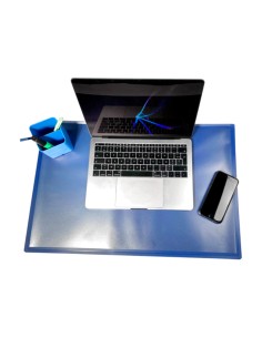 Vade sobremesa exacompta clean safe polipropileno azul 585x385 mm