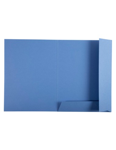 Subcarpeta cartulina exacompta clean safe din a4 con 2 solapas azul 400 gr paquete de 5 unidades