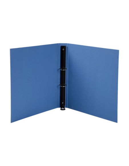 Carpeta de 2 anillas 30 mm redondas exacompta clean safe din a4 carton forrado azul