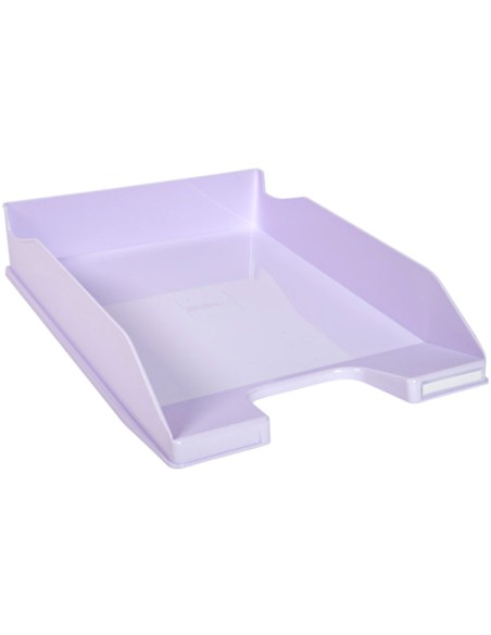 Bandeja sobremesa exacompta plastico aquarel set de 4 bandejas combo midi colores pastel 346x225x243 mm