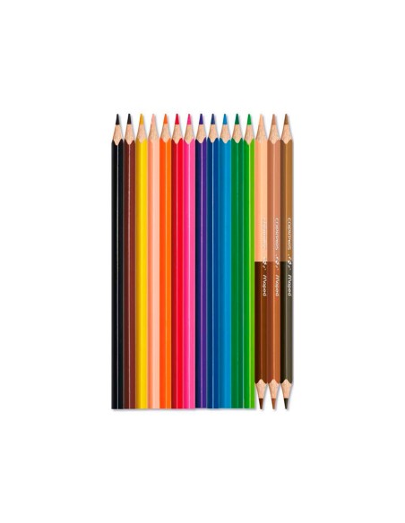 Lapices de colores maped color peps world caja de 12 colores surtidos 3 duo tonos de piel