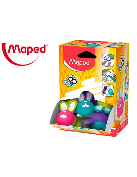 Goma de borrar maped croc croc duo conejo colores surtidos