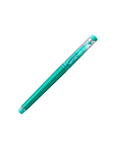 Rotulador uni ball roller uf 222 tinta gel borrable 07 mm verde