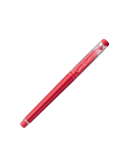 Rotulador uni ball roller uf 222 tinta gel borrable 07 mm rojo