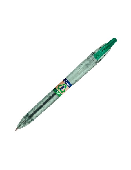 Boligrafo pilot ecoball plastico reciclado expositor de 60 unidades colores surtidos 10 boligrafos