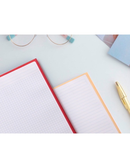 Cuaderno espiral a4 micro antartik tapa forrada80h 90 gr horizontal 1 banda 4 taladros color rosa claro