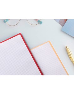 Cuaderno espiral a4 micro antartik tapa forrada80h 90 gr horizontal 1 banda 4 taladros color celeste