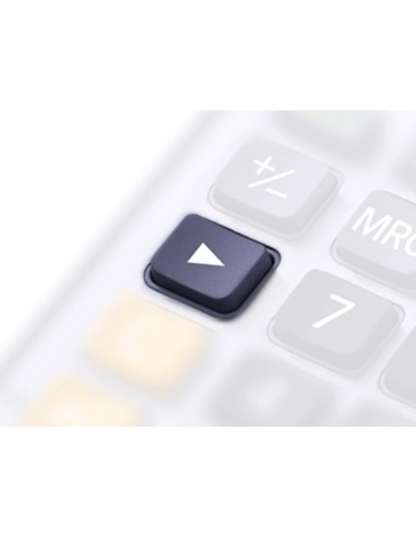 Calculadora casio ms 100em sobremesa 10 digitos tx tecla color azul