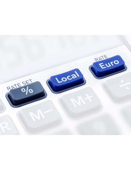 Calculadora casio ms 100em sobremesa 10 digitos tx tecla color azul