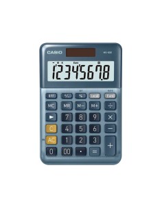 Calculadora casio ms 80e sobremesa 8 digitos tx tecla doble cero color azul