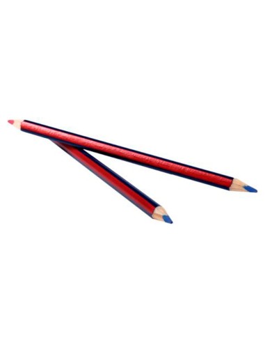 Lapices bicolor fino faber castell 2160 rb hexagonal rojo azul blister de 3 unidades