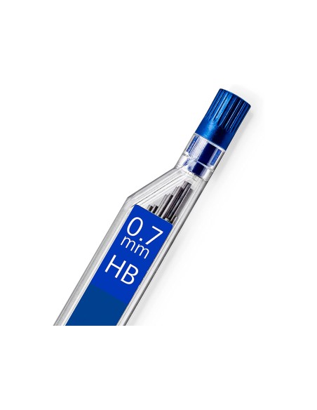 Minas staedtler mars micro grafito 07 mm hb tubo con 12 unidades blister de 2 unidades