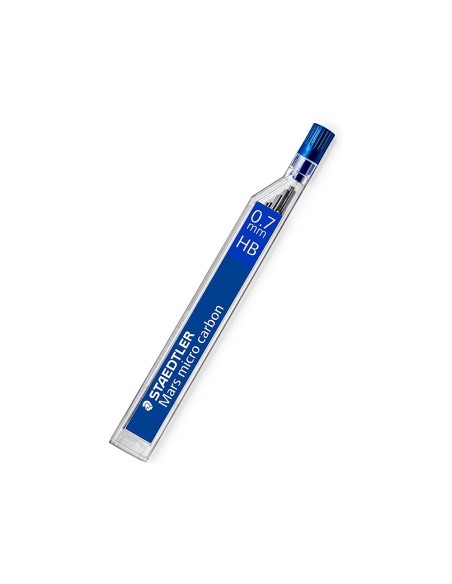 Minas staedtler mars micro grafito 07 mm hb tubo con 12 unidades blister de 2 unidades