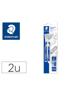 Minas staedtler mars micro grafito 07 mm hb tubo con 12 unidades blister de 2 unidades
