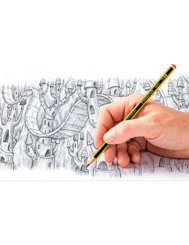 Lapices de grafito staedtler noris n2 hb blister de 3 unidades