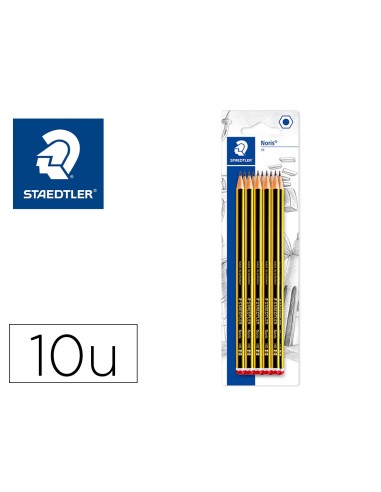 Lapices de grafito staedtler noris n2 hb blister de 10 unidades