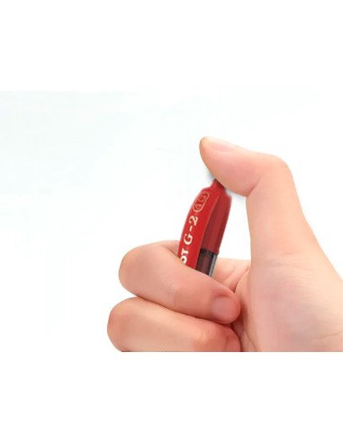 Boligrafo pilot g 2 rojo tinta gel retractil sujecion de caucho en blister