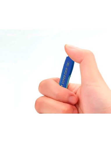 Boligrafo pilot super grip retractil sujecion de caucho tinta base de aceite en blister 1 azul 1 rojo