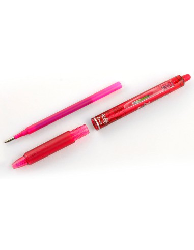Boligrafo pilot frixion clicker borrable 07 mm punta media rojo en blister