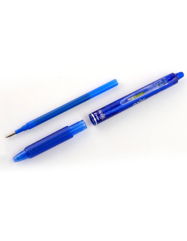 Boligrafo pilot frixion clicker borrable 07 mm punta media azul en blister