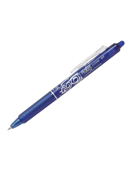 Boligrafo pilot frixion clicker borrable 07 mm punta media azul en blister