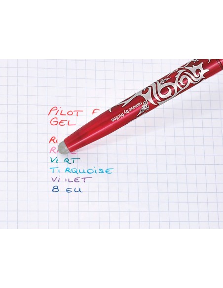 Boligrafo pilot frixion ball borrable 07 mm punta media rojo en blister