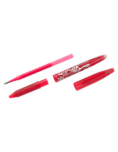 Boligrafo pilot frixion ball borrable 07 mm punta media rojo en blister