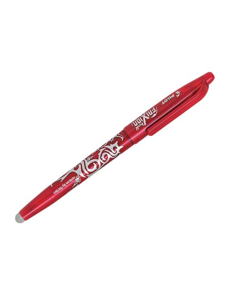 Boligrafo pilot frixion ball borrable 07 mm punta media rojo en blister