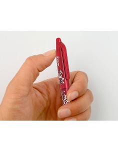Boligrafo pilot frixion ball borrable 07 mm punta media rojo en blister