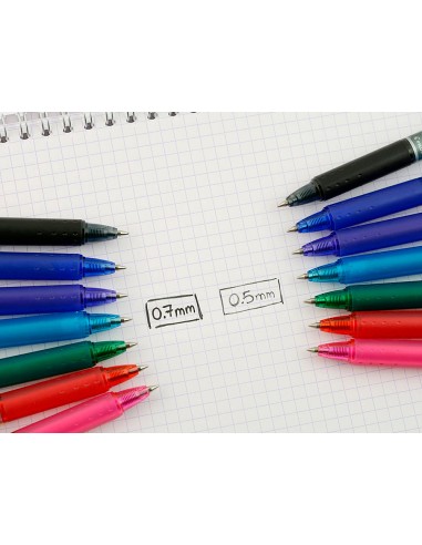 Boligrafo pilot frixion ball borrable 07 mm punta media azul en blister