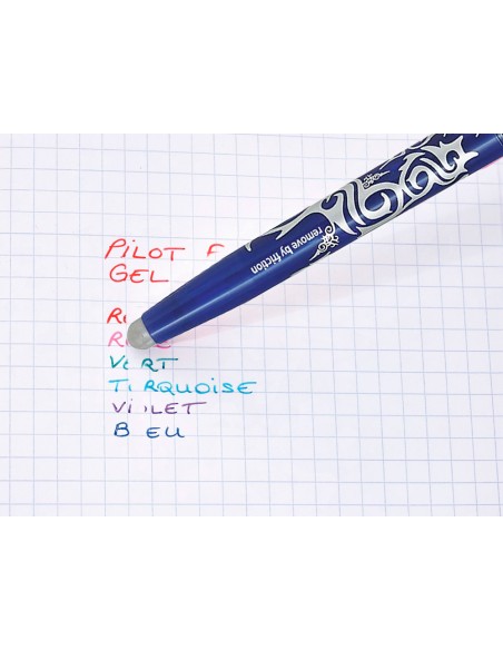 Boligrafo pilot frixion ball borrable 07 mm punta media azul en blister