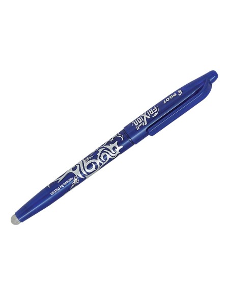 Boligrafo pilot frixion ball borrable 07 mm punta media azul en blister