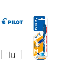 Boligrafo pilot frixion ball borrable 07 mm punta media azul en blister
