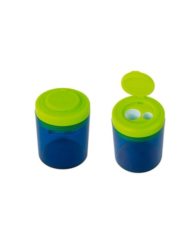 Sacapuntas milan collection plastico 2 usos 4 gomas de borrar 430