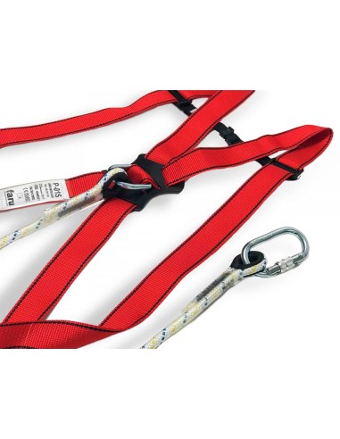 Conjunto anticaidas faru arnes p01 cuerda c170 2 mosquetones virola bolsa porta arnes