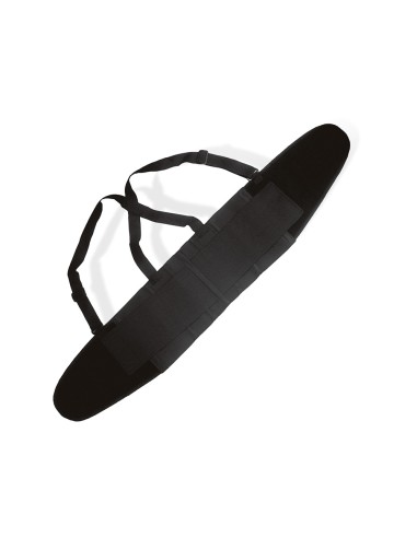 Cinturon antilumbago faru elastico con tirantes talla xl color negro