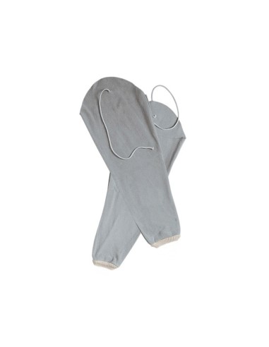 Manguito para soldador faru cuero al cromo puno elastico y cordon sujecion superior