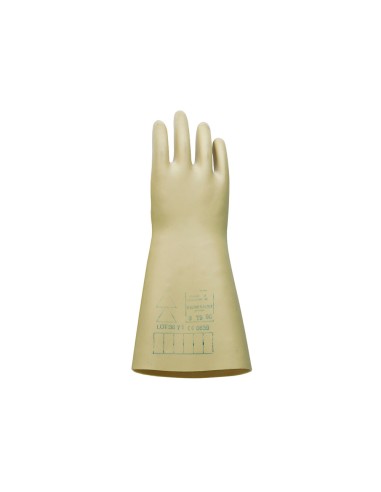 Guantes faru latex aislante proteccion electrica hasta 500 voltios clase 00 talla 9 color beige