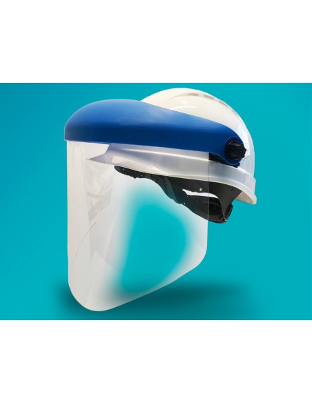 Pantalla para casco faru a20c con visera y protector barbilla azul 200x300 mm