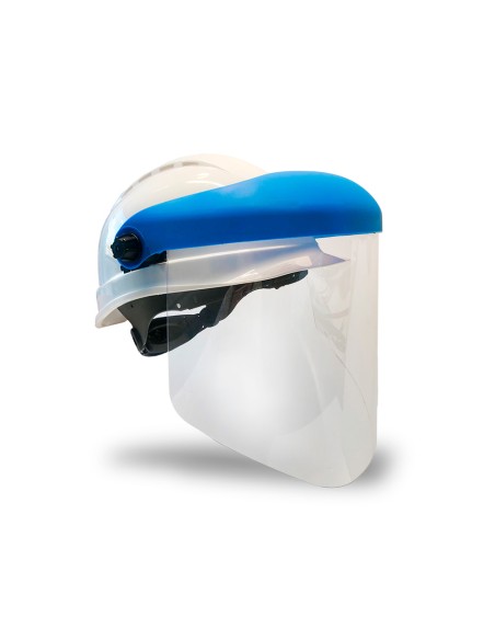 Pantalla para casco faru a20c con visera y protector barbilla azul 200x300 mm