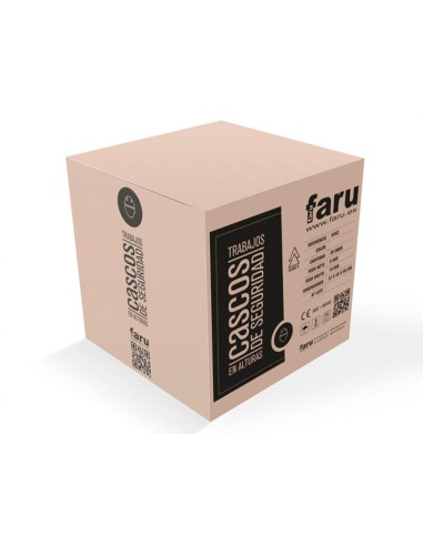 Casco faru abs para trabajos en alturas 6 puntos de anclaje color blanco