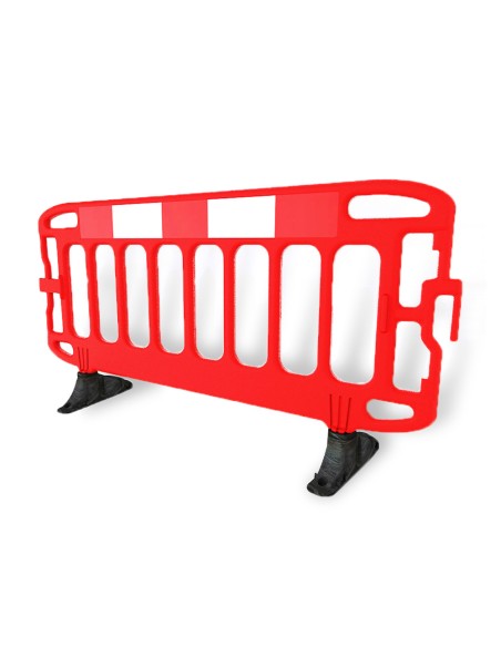 Barrera faru navigator polietileno rojo longitud 2 mt