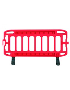 Barrera faru navigator polietileno rojo longitud 2 mt