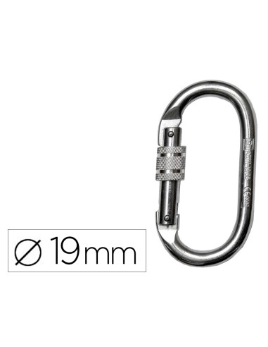 Mosqueton faru acero galvanizado virola 19 mm resistencia 25 kn