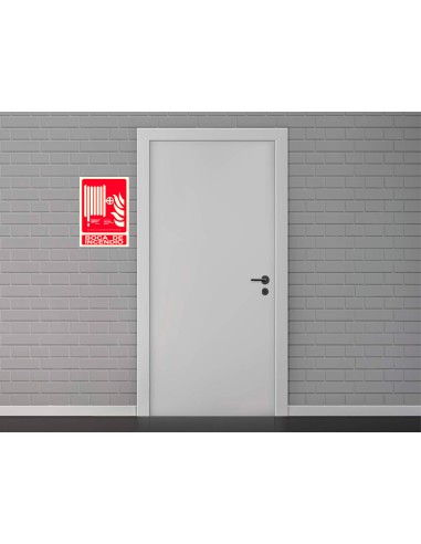 Pictograma archivo 2000 boca de incendio pvc rojo luminiscente 210x300 mm