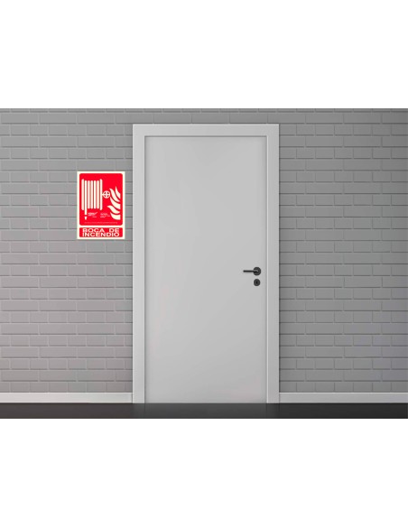 Pictograma archivo 2000 boca de incendio pvc rojo luminiscente 210x300 mm