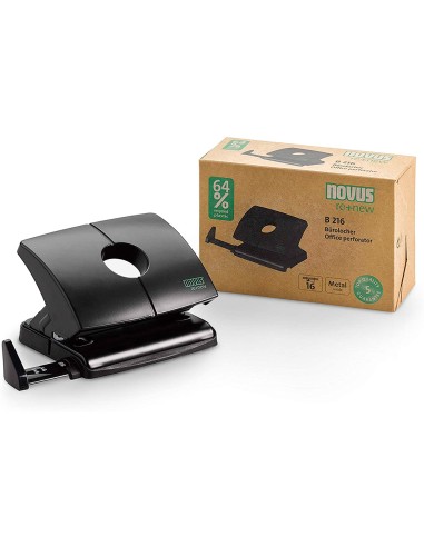 Taladrador novus b220 plastico abs reciclado capacidad 20 hojas color negro