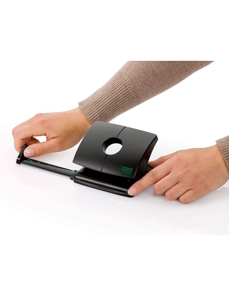 Taladrador novus b220 plastico abs reciclado capacidad 20 hojas color negro Taladrador novus b220 plastico abs reciclado capacidad 20 hojas color negro